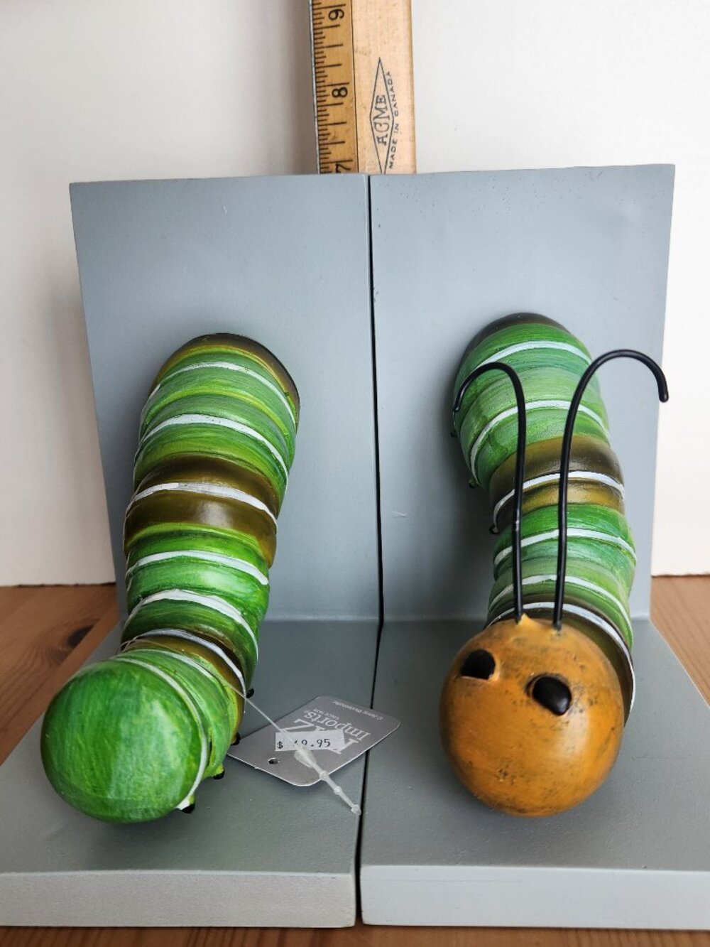 Catepillar Bookworm Bookends NWT